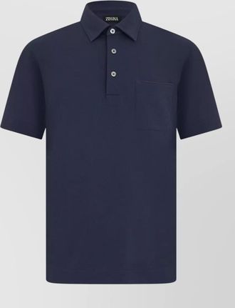 Ermenegildo Zegna polo shirt chest pocket casual style