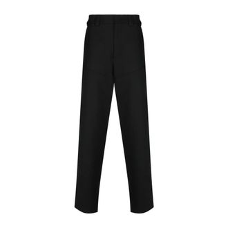 Ermenegildo Zegna Broeken, Heren, Zwart, S, Wol, N Broek