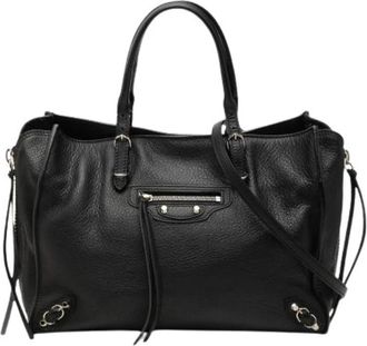 Balenciaga Pre-owned Papier A6 Leather 2way bag - Dames - Vintage Shopper - Zwart - ONE Size - Leer - Vintage