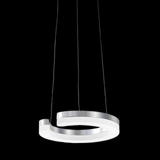 Netlighting Blunder Modern 1 Light Integrated LED Pendant Ceiling Light 3000K in Silver