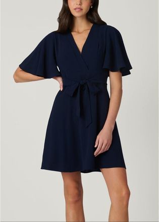 Shoshanna Sophie Crepe Dress in Navy at Nordstrom, Size 12