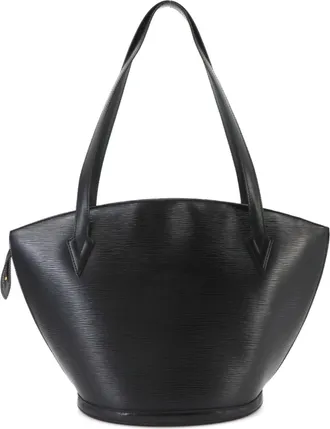 Louis Vuitton Black Noir Epi Leather Handbag Tote Bag (Pre-Owned)