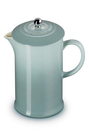 LE CREUSET 34-Ounce Stoneware French Press in Sea Salt at Nordstrom