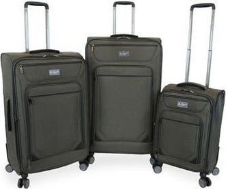 Original Penguin Hedge XL 3-Piece Softside Luggage Set in Black Crosshatch at Nordstrom Rack