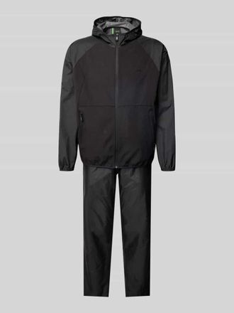 HUGO BOSS Trainingsanzug mit Label-Print in Black, Gr&ouml;&szlig;e XL