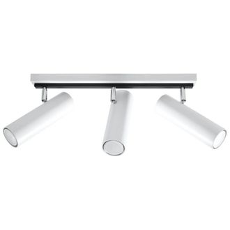 Wonderlamp L&aacute;mpara de techo blanco y negro con 3 focos orientables
