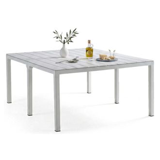 Dmora Dmora - Mesa De Jard&iacute;n Campana, Base De Picnic, Mesa De Comedor De Jard&iacute;n Multiposici&oacute;n, Banco Multiusos Para Exterior, Made In Italy, 292x86 H74 Cm, 