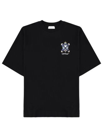 Off-white Black Interconnected Emblem Graphic Cotton T-Shirt