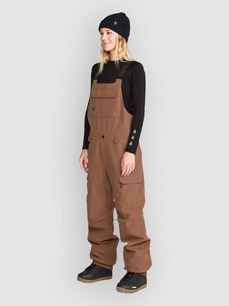 Volcom Creston 3D Stretch Bib Pants marr&oacute;n