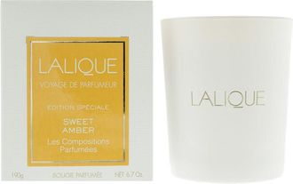 Lalique Sweet Amber Candle 190g | TJ Hughes