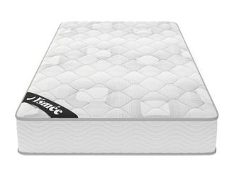 VENTE-UNIQUE.COM Colch&oacute;n cl&aacute;sico tela blanco