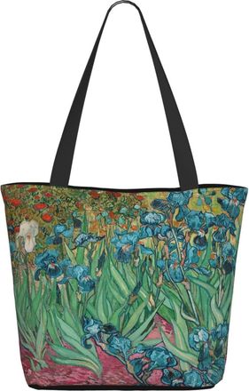 AOOEDM Irises Pattern Ladies Shopping Bag 13x11x7in.The Perfect ValentineS Day Gift.It Is The Best ValentineS Day Gift For Mom, Daughter, Wife,Etc