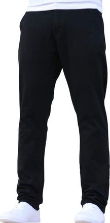 Enzo Jeans New Mens EZ348 Slim Fit Stetch Designer Black Jeans Chinos W30 - L30