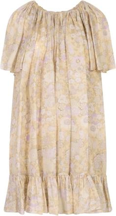 Chlo&eacute; Kleedjes, Dames, Veelkleurig, S, Gekreukelde jurk met ruches
