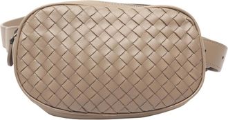 Bottega Veneta Beige Intrecciato Fanny Pack (Pre-Owned)