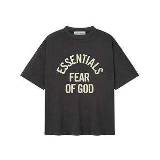 Fear of God T-Shirts, male, Gray, Size: 3XL Campus 90s Short Sleeve Tee
