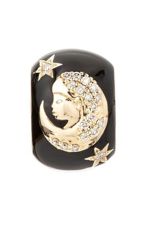 Adina Reyter Zodiac Ceramic & Diamond Bead Charm in Yellow Gold - Virgo at Nordstrom