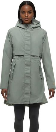 tentree Nimbus Long Rain Jacket in Agave Green at Nordstrom, Size X-Large