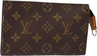 Louis Vuitton Pre-owned Clutches, female, Brown, Size: ONE SIZE Pre-owned Canvas pouches