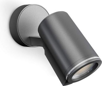 Steinel Faretto a led Spot one, colore: antracite, incl. lampadina GU10, 512 lm, luce a led collegabile tramite cavo, in alluminio, 6,7 w - Steinel