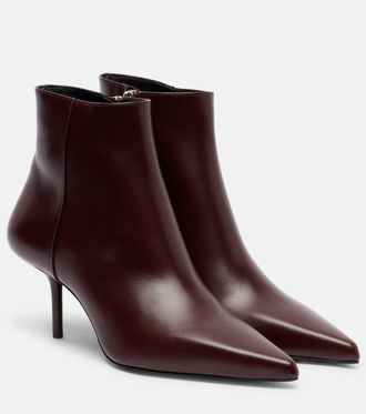 Max Mara Lightbootie 65 leather ankle boots