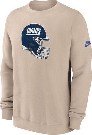 Nike New York Giants Rewind Club Nike Mens NFL Pullover Crew in Brown | NKPU05YQ8I-SP5