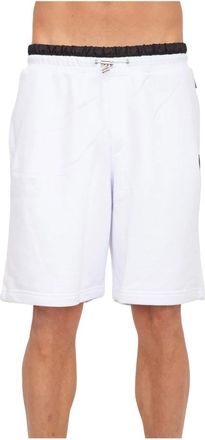 Philipp Plein Pantalon Bermuda Casual Shorts - Heren - Korte Broeken - Wit - L - Polyester - Korte Broeken