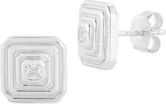 Glaze Jewelry Plated Silver Cz Earrings