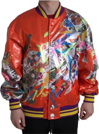Dolce & Gabbana Bomber Jassen - Heren - Bomber jackets - Veelkleurig - S - Polyester - Jassen