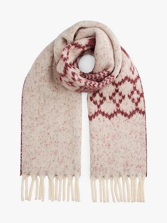 Tommy Hilfiger Fair Isle Wool Blend Scarf