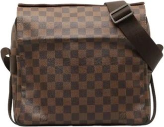 Louis Vuitton Tweedehands Canvas Louis Vuitton tassen - Dames - Vintage Schoudertas - Bruin - ONE Size - Vintage