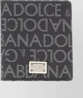 Dolce & Gabbana logo-print fabric wallet