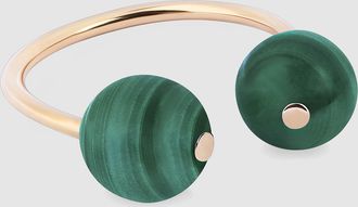Ginette NY Bague Bubble Malachite