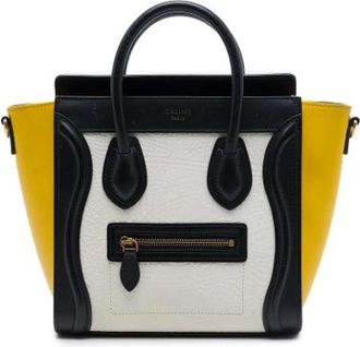 Celine Vintage, unisex, Wit, ONE Size, Leer, Pre-owned Luggage Tote