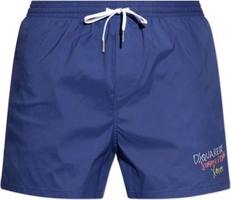 Dsquared2 Uomo, Costumi da bagno, Blu, S, new