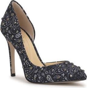 Jessica Simpson Prizma Paisley Pump in Midnight/White at Nordstrom Rack, Size 7.5