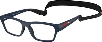 Prada Demo Rectangular Mens Eyeglasses PS 03RV MAG1O1 56