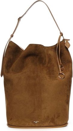 Alaia Large Suede Bucket Bag
