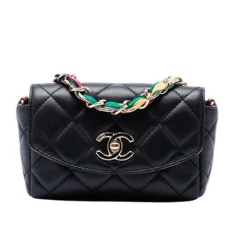 Chanel Pre-owned Cocovado Flap - Dames - Pre-owned - Zwart - Maat: ONE Size Zijde