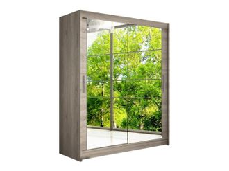Mirjan24 Mobilier1 - Armario Closico 127, Trufa Roble, 200x150x58cm, Puertas De Armario: Correderas, N&uacute;mero De Estantes: 0