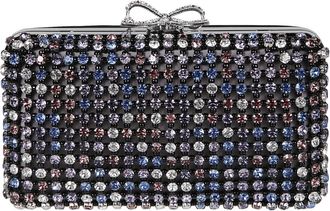 Self Portrait Crystal Chainmail Clutch Bag - Dames - Clutches - Veelkleurig - ONE Size - Polyester - Tassen