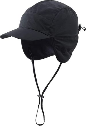 Antioch Winter Hats Waterproof Baseball Cap Warm Lined Earmuffs, Black
