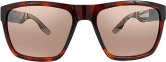 Costa Paunch XL Copper Silver Mirror Polarized Polycarbonate Square Sunglasses 6S9050 905007 59
