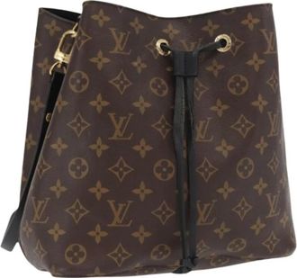 Louis Vuitton Pre-owned Bucket Bags, female, Brown, Size: ONE SIZE Pre-owned Vintage Canvas Bucket Bag