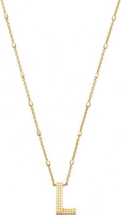 Kendra Scott Womens Letter L Pendant Necklace In Gold Metal