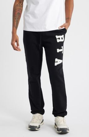 Rta Owen Cotton Drawstring Joggers in Black Collegiate at Nordstrom, Size Xxx-Large