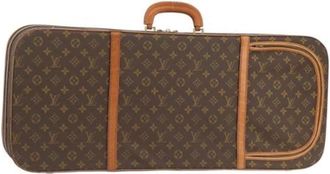 Louis Vuitton Vintage, unisex, Bruin, ONE Size, Leer, Pre-owned Weekend Bag