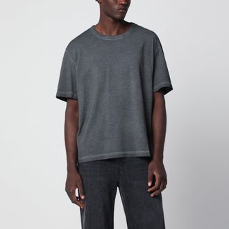 S&eacute;fr T-shirt Mauro nera effetto slavato in cotone organico