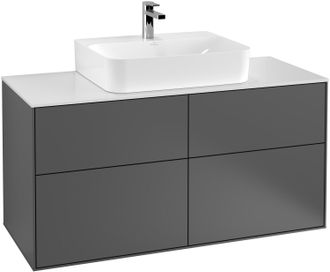 Villeroy & Boch Finion Meuble Sous Lavabo, 4 Tiroirs, Avec