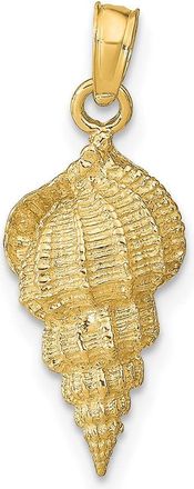 Diamond2Deal 14k Yellow Gold Conch Shell Pendant